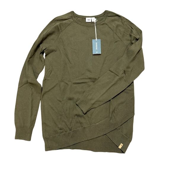 NWT TenTree Highline Cotton Acre Sweater Women’s Small Olive Night Green Cotton - Picture 1 of 5